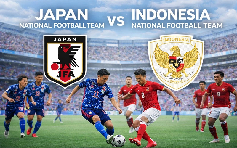 japan national football team vs indonesia national football team lineups